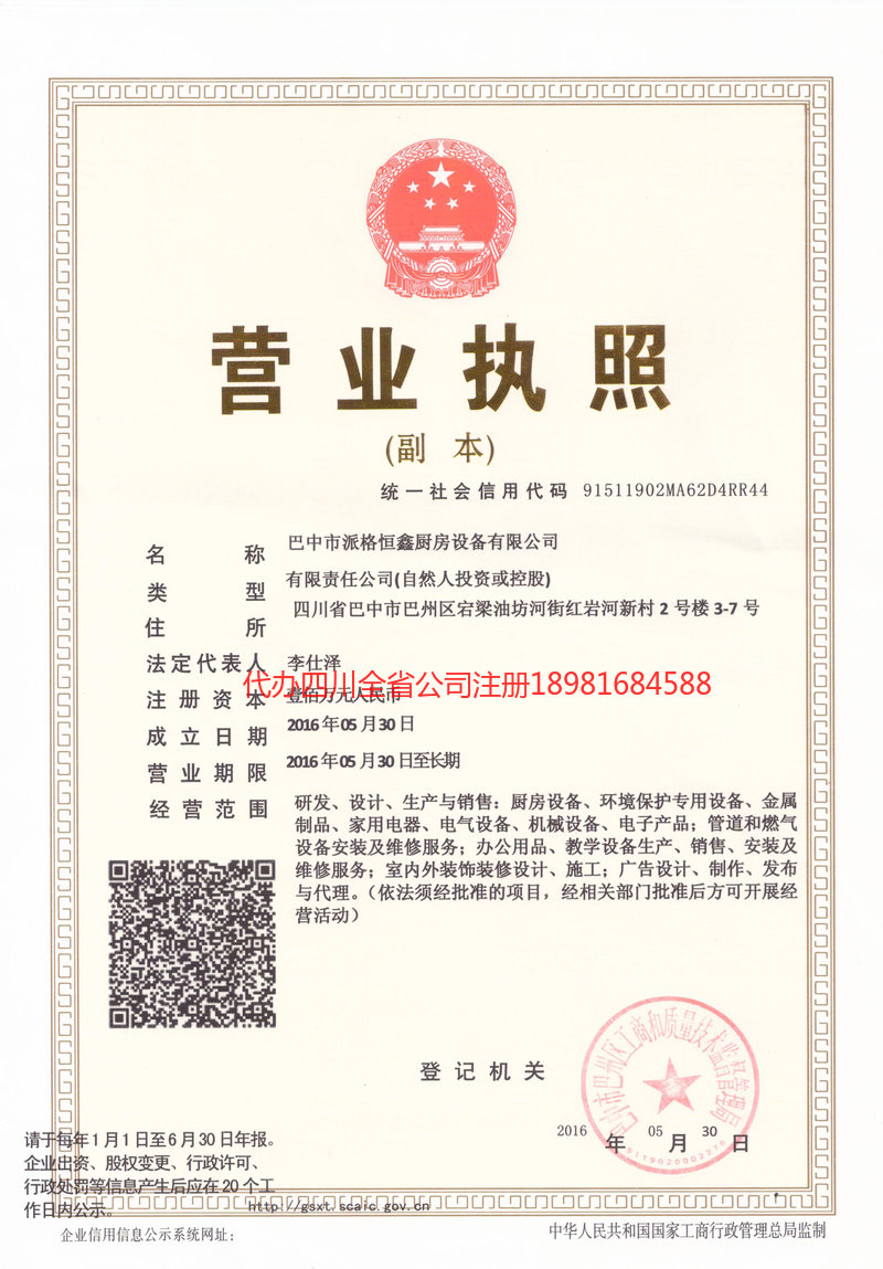 大连大连派格恒鑫厨房设备有限公司